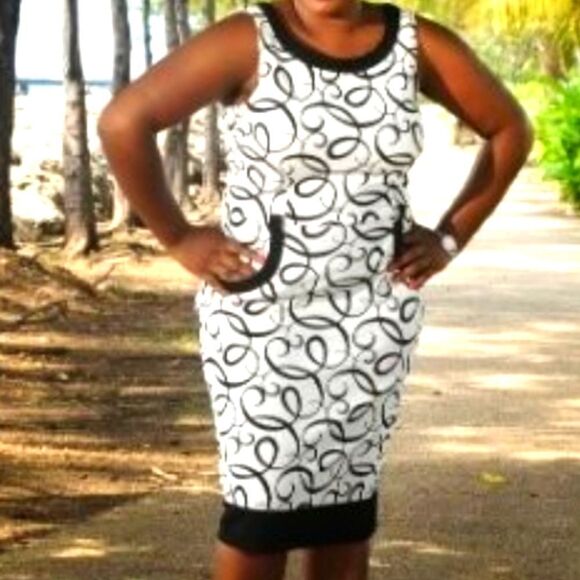 LONDON ROUND NECK SLEEVELESS HIDDEN ZIPPER WOMAN DRESS - Picture 1 of 16